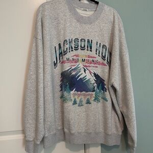 A&F • Soft AF Jackson Hole oversized Sweatshirt XL